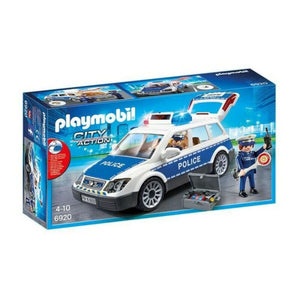 Voiture avec Lumièe et Son City Action Police Playmobil 6920 Blanc